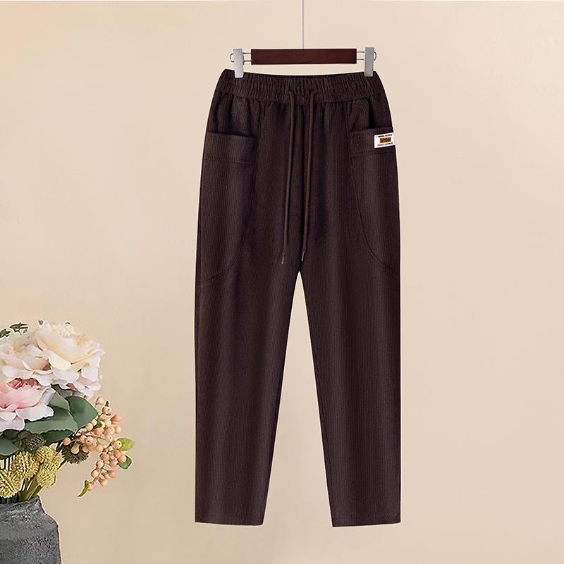 Extra-Warm Fleece Trousers for Middle-Aged and Elderly Women - Winter-Ready, Thickened Cotton, Plus Size