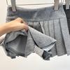 2026 Autumn Women's Anti-Exposure A-Line Pleated Woolen High-Waisted Skirt