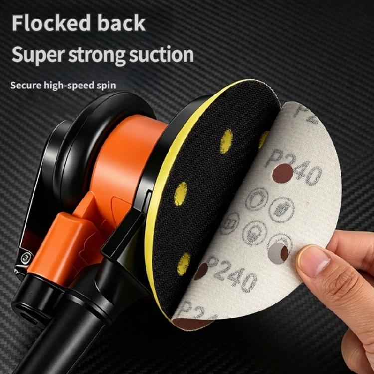 Pack of 10 120mm 6 Hole Sandpaper Sanding Discs Pads For Variable Speed Grinders And Surfaces Preparation
