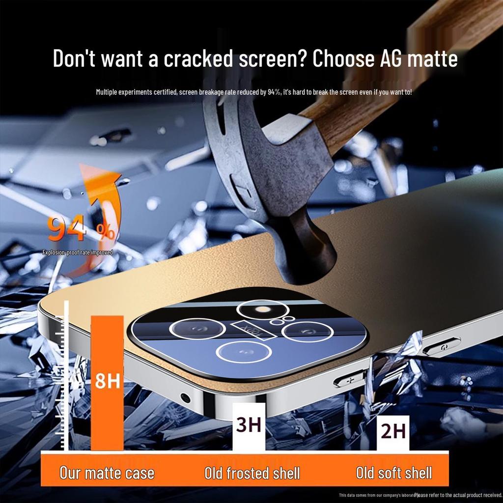 iQOO15 Full Coverage Anti-Fall Frosted Phone Case with Lens Film and Heat Dissipation