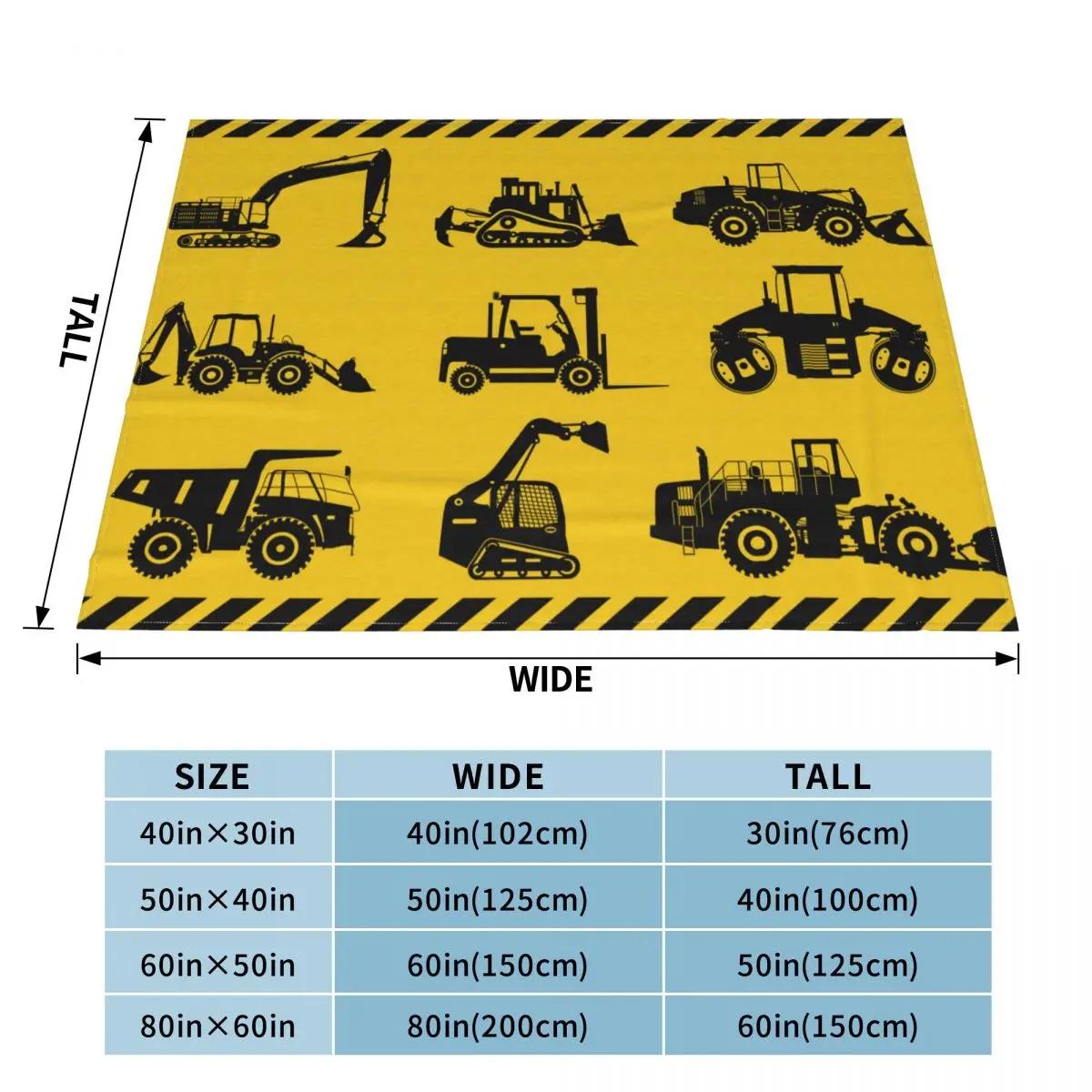 

Экскаваторы Грузовики Мультяшный Одеяло Чехол Бархат Тяжелая Строительная Машина Мягкий Плед Одеяло Для Покрывала Для Путешествий В Самолете 75x100cm 30x40in