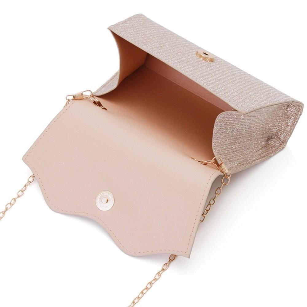 New Pure Color Evening Bag Rhinestones Large Capacity Women Handbag Makeup Handbag For Wedding Party