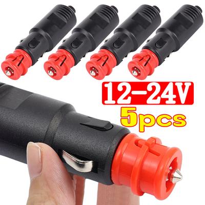 Cigarette Lighter Car 12V-24V Universal Plug Multi-Purpose Socket Adapte Electronic Device Charging Simple Car Accessorie 1-5Pcs