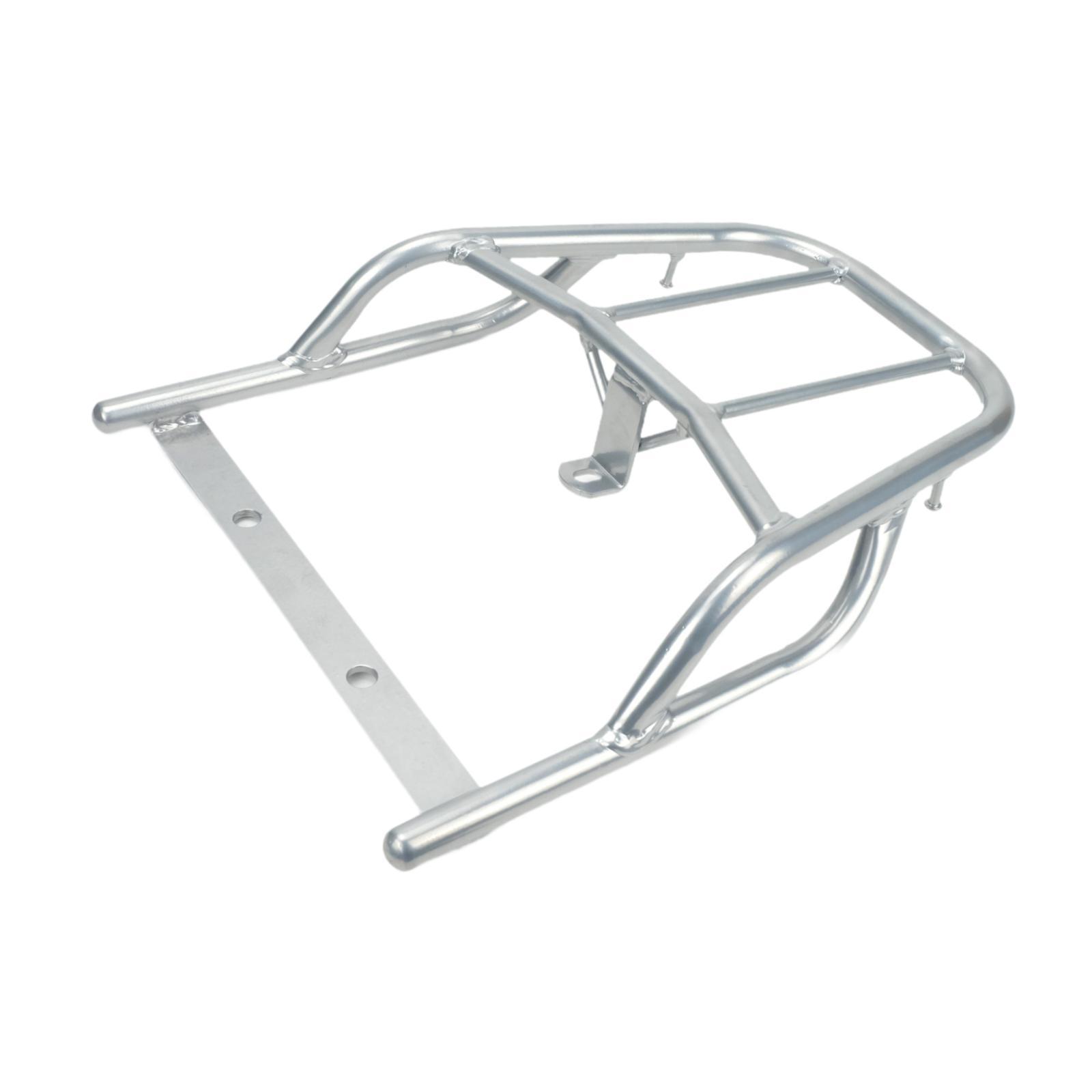 Motorcycle Rear Luggage Rack Rear Racks Carrier Heavy Duty Fittings Direct Replace Multipurpose Compatible for cc110 серебряный