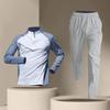 Semi-zipper Training Clothes, Long-sleeved Quick-drying Clothes, Cycling Sports, Track and Field Sports, Couple Suits, Running Fitness Clothes.