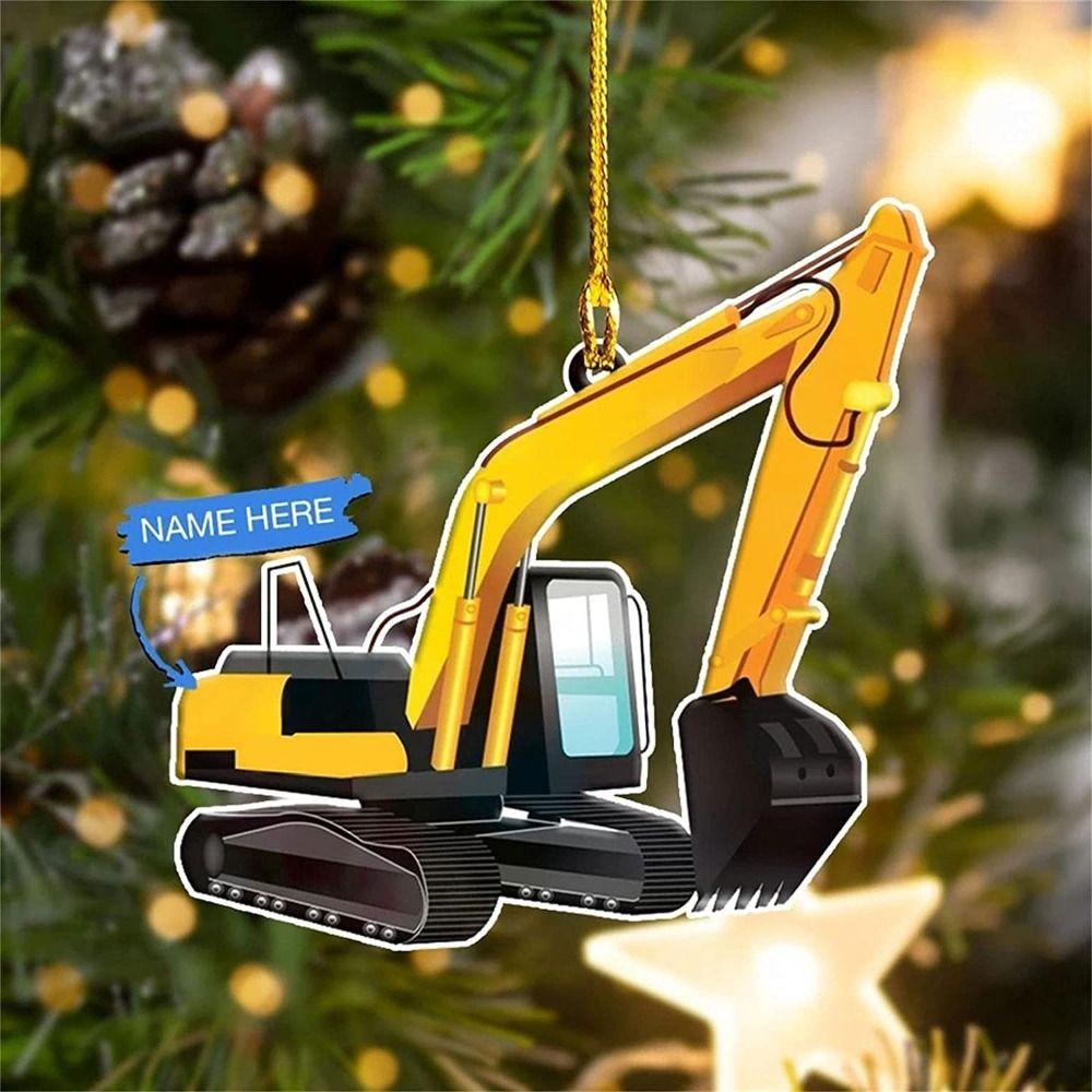 Engineering Cars Cars Hanging Pendants Handmade Engineering Cars Ornaments  Christmas