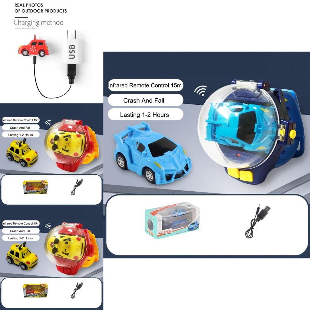 Creative Children's Watch Remote Control Car Toy Usb Charging 15m Range Long Battery Life