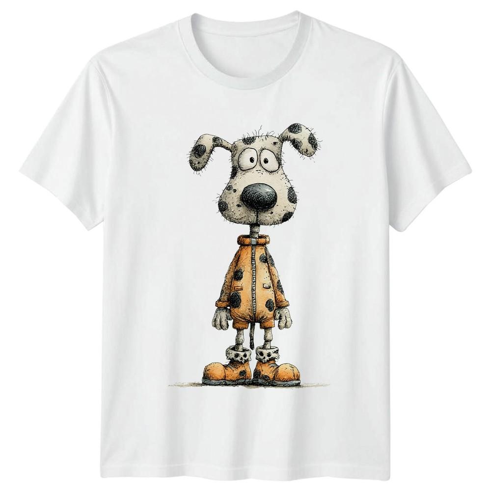 Cartoon Dog Sketch Animals Dogs Unisexs TShirt Unisexs Tee Graphic Unisex Top S