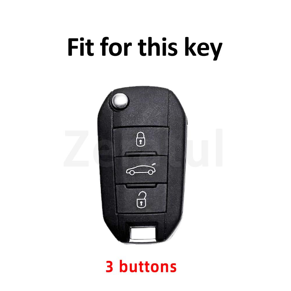 Auto Shell Fob Holder Car Key Case Cover Bag For Citroen C3 C4 C5 C6 Cactus Picasso Xsara For Peugeot 308 3008 508 208 408 307
