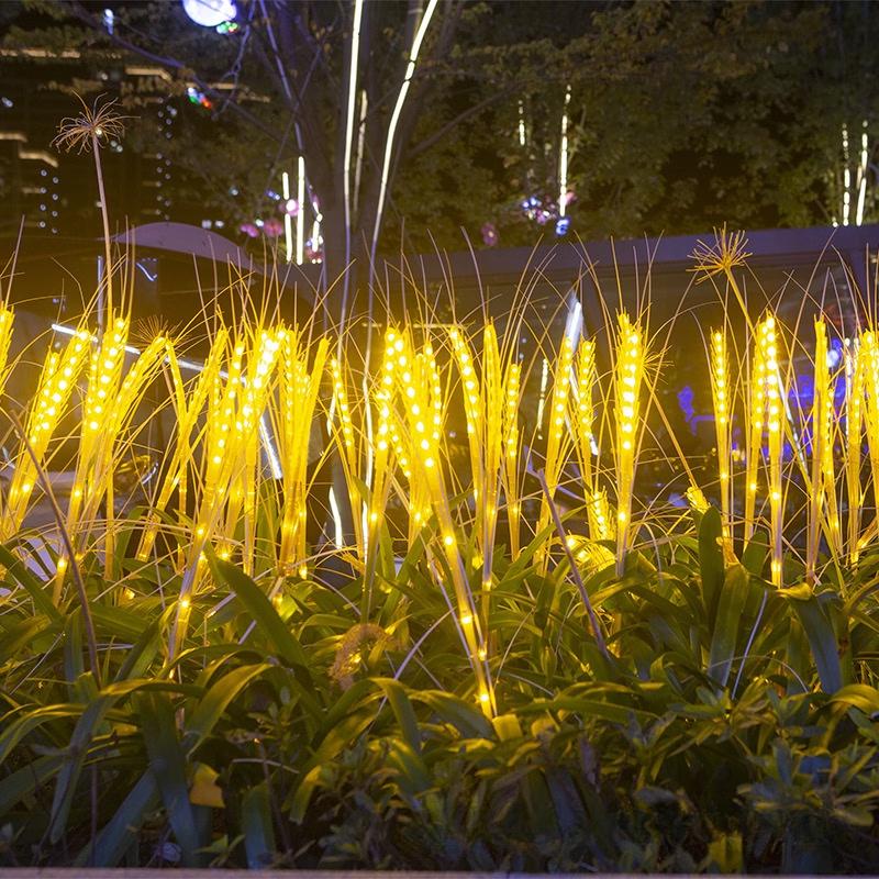 oeny Warm White Artificial Rice Spike LED String Lights, 10-Piece Set