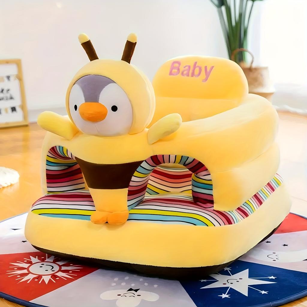 1pc Adorable Cartoon Youngsters Sofa Chair - Soft Cotton, Thickened & Sturdy for Youngsters's Safe Learning To Sit & Play - Portable, Easy To Assemble