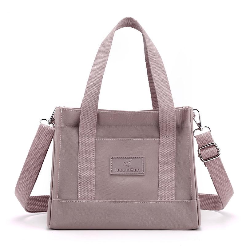 2025 Summer Women s Fashion Nylon Handbag: Crossbody, Shoulder, and Lunch Bag - Small Square Design