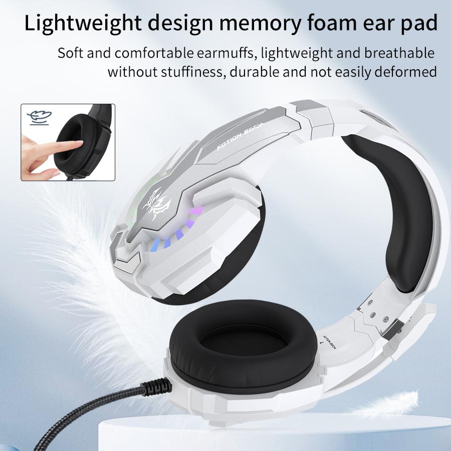 G9000 Plus Rgb Led Gaming Headset with Microphone Wired Noise Cancelling Stereo Sound for Pc Ps4 Xbox One Switch