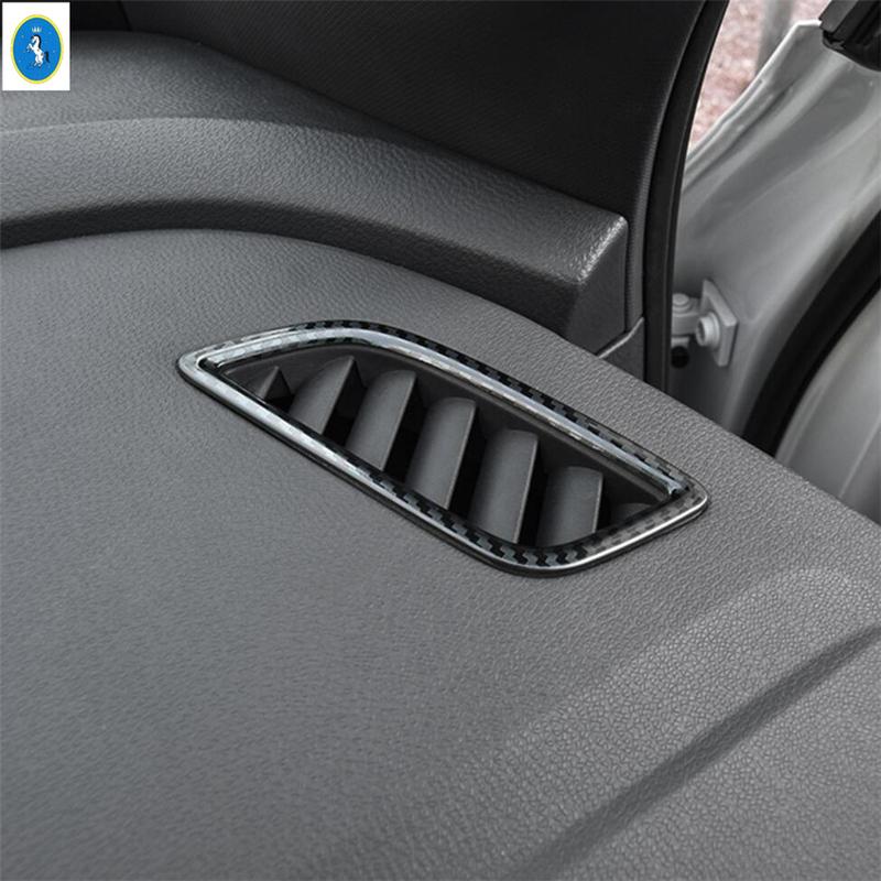 Carbon Fiber Interior Rear Air Outlet / Trunk Switch Button / Water Cup Frame Cover Trim Accessories For VW ID.4 ID4  - 2024