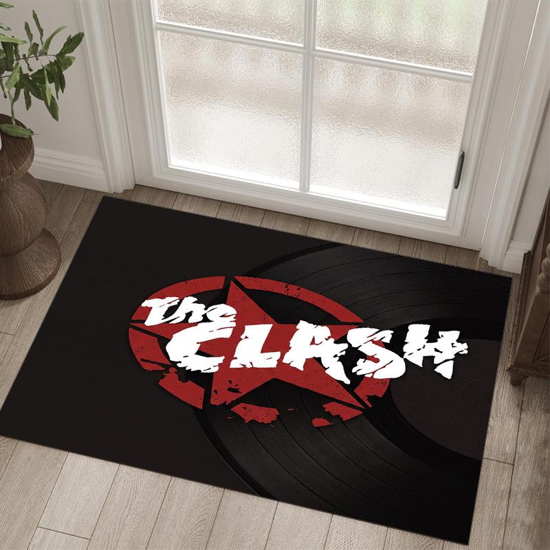 The Clash Design Crystal Velvet Carpet Cozy Non?Slip Printed Rug For Bedroom Living Room Entrance
