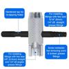 Two Piece 4in1 Grease Installation Tool Set for Hexagonal 38 516 716 Compatible with 1 8 NPT PTF M10x1 1 4 28 SAE M8x1 Sizes