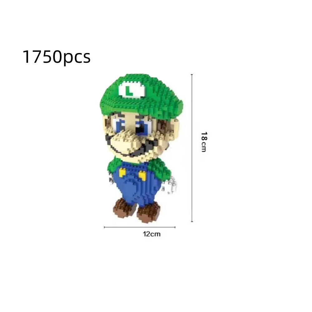 Building Blocks Particle Cartoon Kawai Desktop Ornaments Halloween Birthday Gifts Christmas Toys Cuddly Toy Dinosaur Puzzle