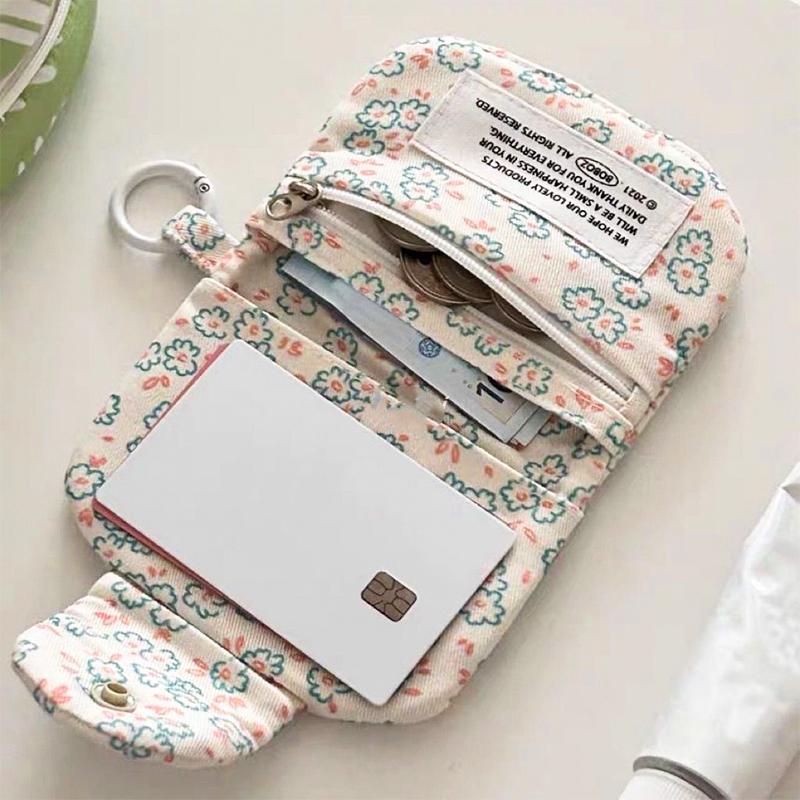 1PC Small Multi-Pocket Crossbody Bag Charm Keychain Cute Bunny Zipper Pouch Organizer Compact size 9.5x10cm