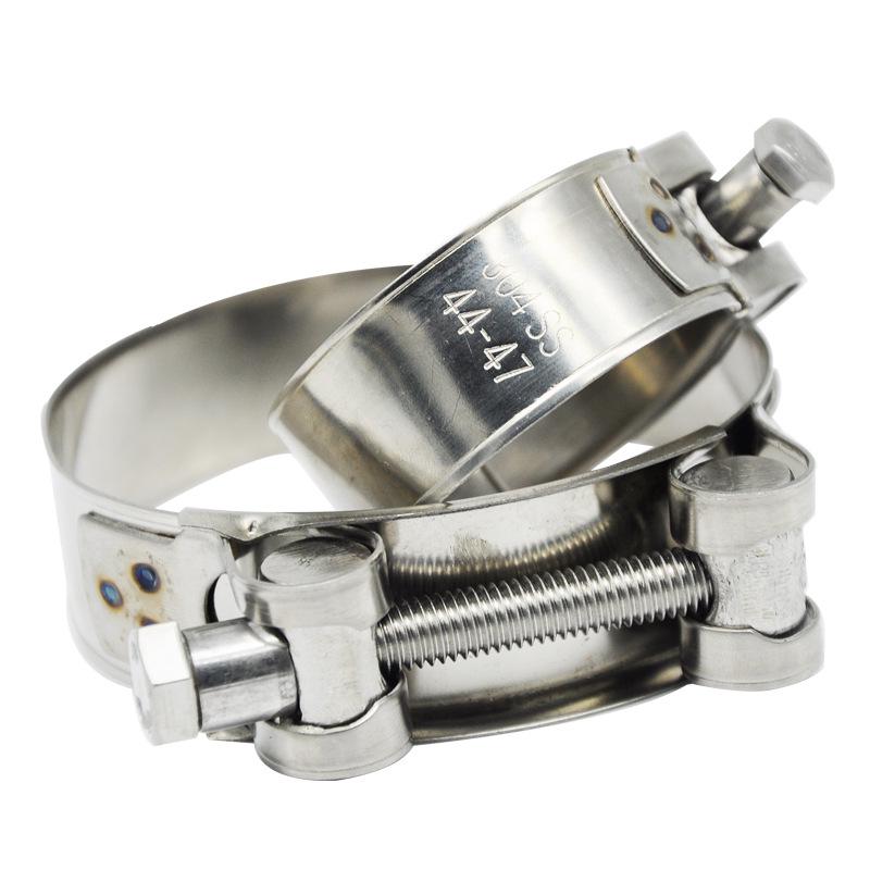 304 Stainless Steel Heavy Duty European Band Clamp for Water Pipe Fixation