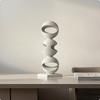 Abstract Tabletop Sculpture Textured Statue Minimalist for Living Room