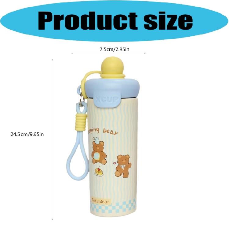 Unique Cartoon Float Ball Stainless Insulated Bottle Prevents Spills For Hiking Commuting And Work