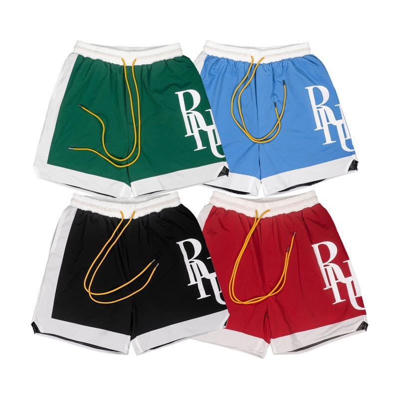 Mens Hip Hop Drawstring Shorts With Reflective 3M Letter Print Loose Fit Streetwear Cargo Jogger Pants