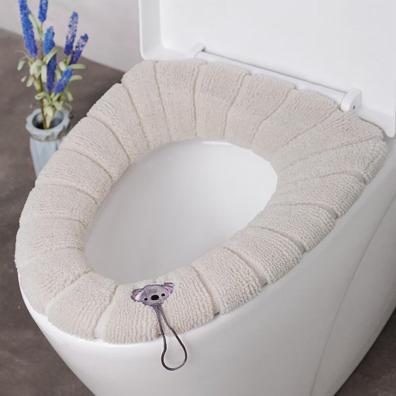 Nordic Style Knitted Washable Toilet Seat Covers - 10-Pack