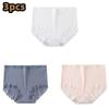 3 Pcs/lot Women's Underpants Soft Cotton Panties Girls High Waist Briefs Striped Panty Sexy Female Underwear Big Size M-XXL