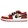 Air Jordan 1 Low Top Vintage Basketball Shoes Men's White Red DC0774-161(Team18-)