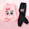 Kids Tracksuit Long Sleeved Hoodies Sets for Girls New Style Pullover Long Pant Two Piece Suit Children's Casual Outfits