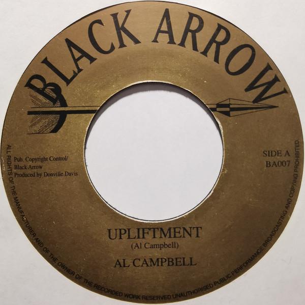 7inch Record AL CAMPBELL / VIVIAN JONES - Upliftment / Greedy Dog BA007 Black Arrow Rec UK Reggae, Ska & Dub Used