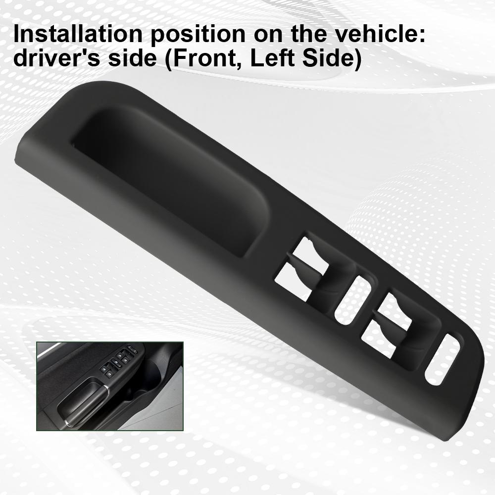 Automobile Parts 1Pcs Armrest Switch Control Panel Bezel Auto Window Control Switch Panal Car Door Handle Driver Side