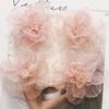 Decorative Organza Fabric Flower DIY Jewelry Accessories Soft Touch for Wedding Bridesmaid Party Hair Clip Making