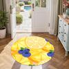 Runder Obst-Büroteppich Design für Foyer Spielzimmer Außenbereiche Schlafzimmer Rutschfester Runder Teppich Büro Heimdekoration Perfektes Geschenk für Frauen Männer