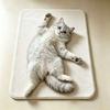 Water-absorbing Cute Cat Floor Mat Non-slip Floor Mat New Bathroom Carpet  Living Room Tea