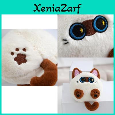 Adorable Plush Cat Keychain Soft Stuffed Animal Bag Charm Cute Cat Doll