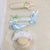 Original Pastoral Lolita Lace Straw Bonnet - French Handmade DIY Decoration