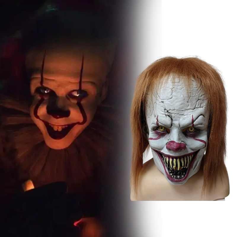 It Pennywise Horror Clown Mask Latex For Halloween Costume And Diy Party Decor