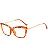 Montatura per occhiali vintage cat-eye da donna Montatura per occhiali ottici retrò Montatura per occhiali scolpita Occhiali finti trasparenti Oculos