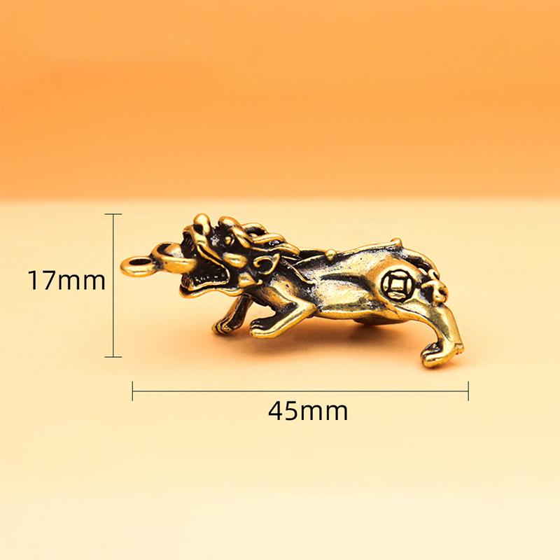 1PCS Antique Brass Eagle Crane Statue Small Ornaments Vintage Brass Animal Figurines Crafts Desk Home Decor Accessories Gifts