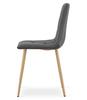 Kara Chair - Dark Gray Velvet / Wood Color Legs X 1