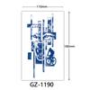 Herbal Tattoo Stickers, Juice Tattoo Stickers, Semi-Permanent English Letter Tattoo Stickers Tattoo