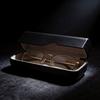 Leather Eyewear Case Travel Storage Organizer With Keychain For Men Women Children