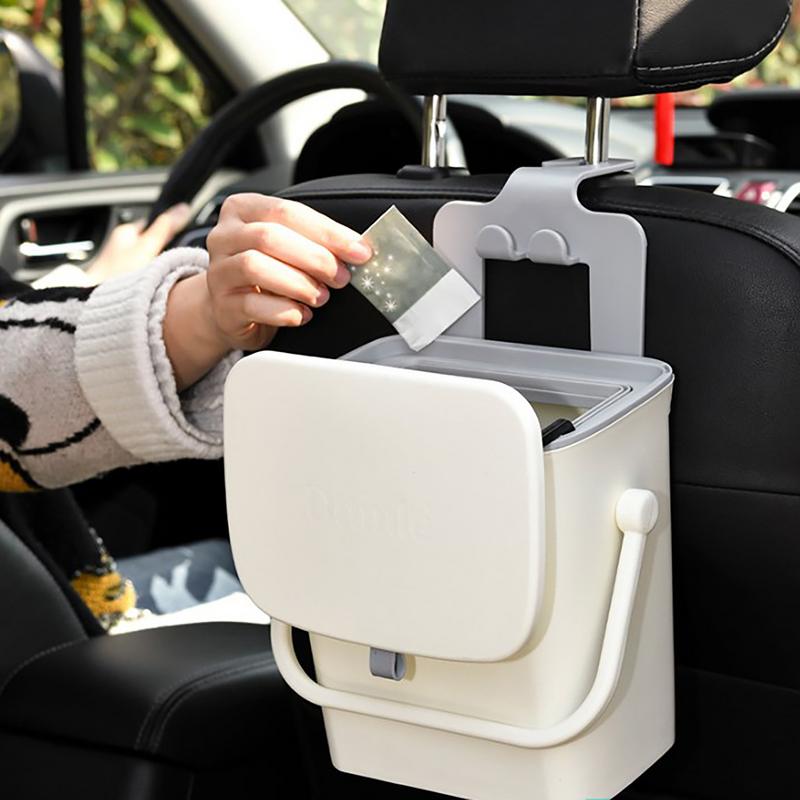 Auto Mülleimer Mehrzweck Abfalleimer für Auto Müllbehälter für die Rückenlehne von Autos Auto Aufbewahrungstasche Auto Innenraum