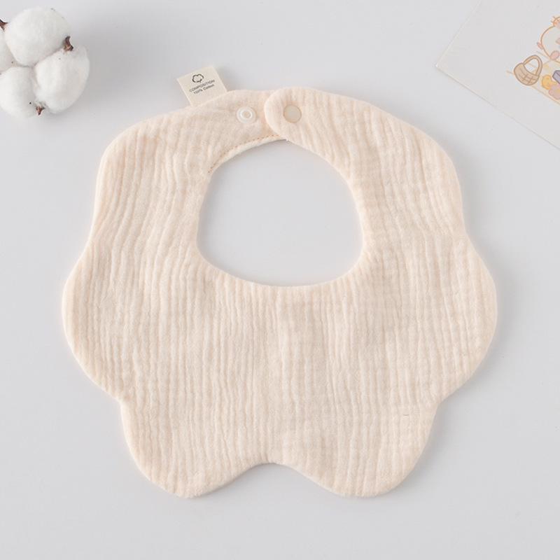 360-Degree Pure Cotton Petal Baby Drool Bib