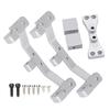 RC Car Modification Tie Rod Seat with Rear Axle Steering Gear Bracket for MN 112 99S D91 D90Silver