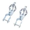 2 Sets T Post Gate Hinge Galvanized Iron 1 3 8 Inch Chain Link Fence Gate Hinge for Farm Garden Yard