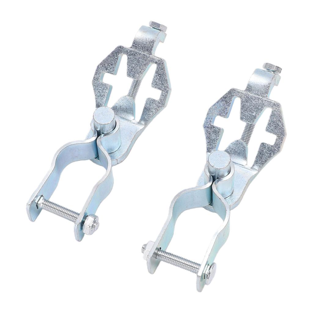 2 Sets T Post Gate Hinge Galvanized Iron 1 3 8 Inch Chain Link Fence Gate Hinge for Farm Garden Yard