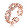 2022 Korean Fashion Women's Diamond Flash Open Ring - Stylish Hollow Design