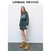 UR 2025 Autumn Women's Casual Two-Piece Look Hooded Dress